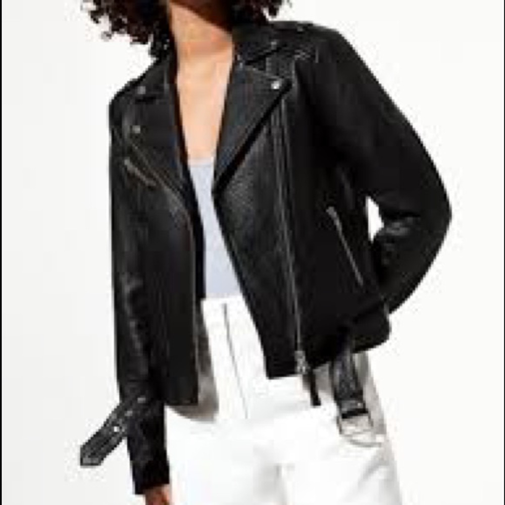 Mackage biker leather jacket
